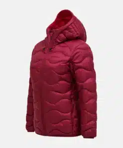 Peak Performance Helium Down Hood Jacket Women Vertical Zenith/Tech Burgundy
