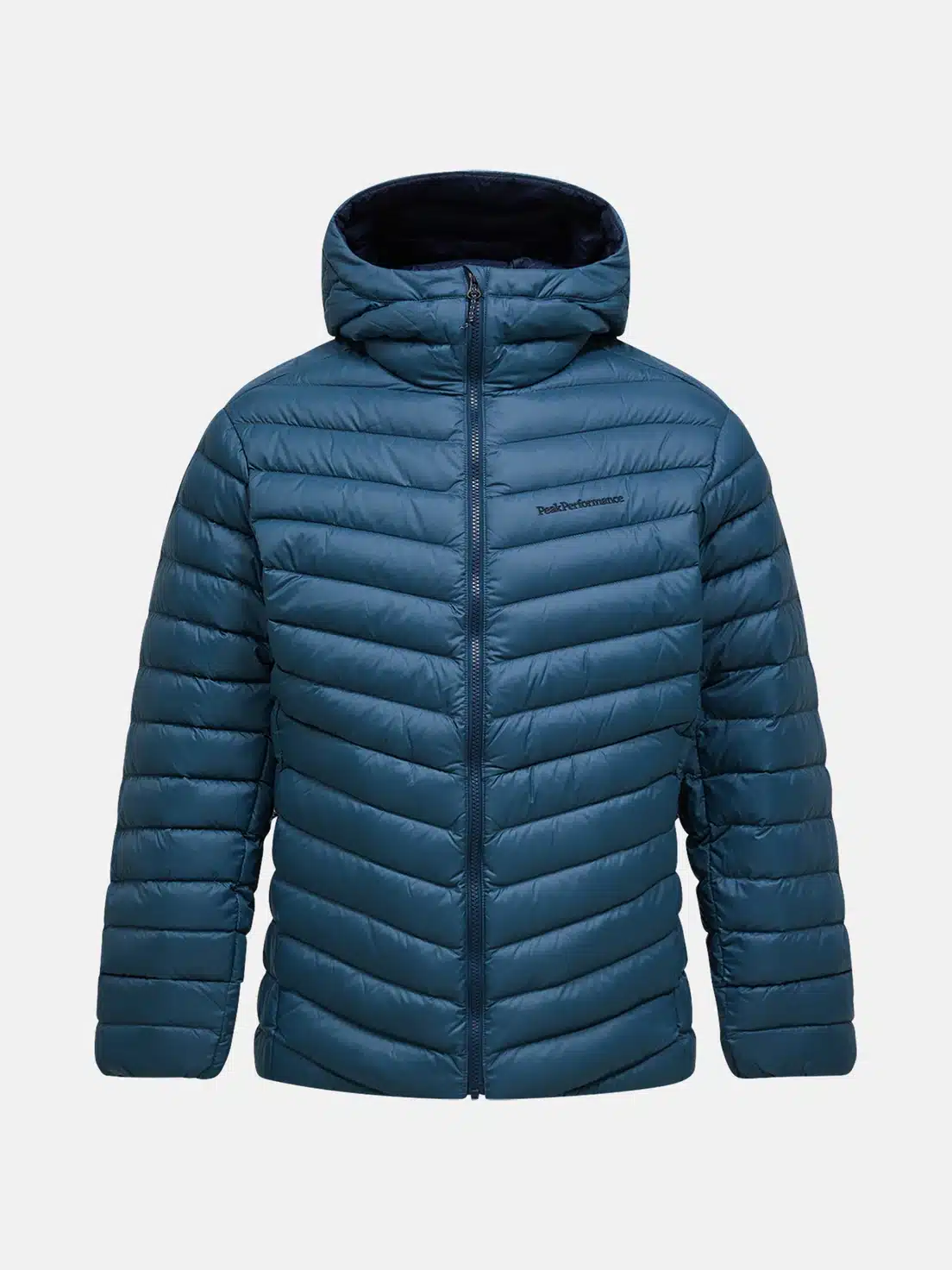 Peak Performance Frost Down Hood Jacket Men Mountain Lake