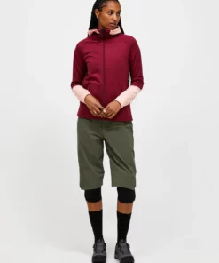 Peak Performance Rider Essentials Zip Hood Women Vertical Zenith/Peach Fuzz