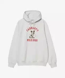Carhartt WIP Hooded Wild Dog Sweatshirt Ash Heather