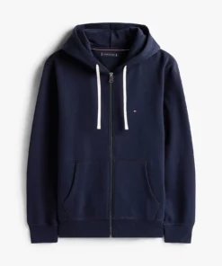 Tommy Hilfiger Fleece Zip-Thru Hoody Navy Blue