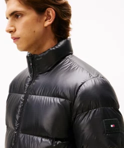 Tommy Hilfiger Shiny Water Repellent Down Puffer Jacket Black