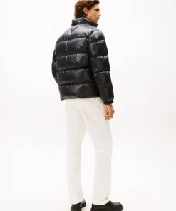 Tommy Hilfiger Shiny Water Repellent Down Puffer Jacket Black