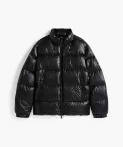 Tommy Hilfiger Shiny Water Repellent Down Puffer Jacket Black