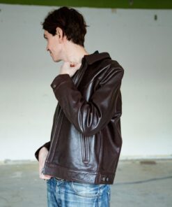 Nudie Jeans Joppe Western Leather Jacket Brown