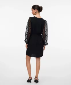 Vmalva V-Neck Dress Black