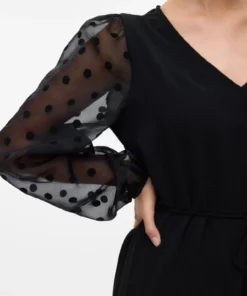 Vmalva V-Neck Dress Black