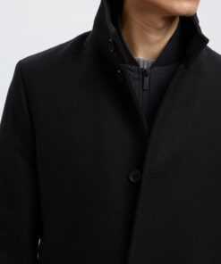 Slhrainar Wool Blend Jacket Black