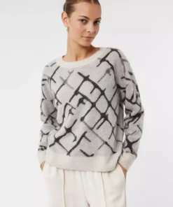 Comma, Knitted Pullover Beige