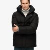Superdry Hooded 5 Baffle Puffer Jacket Black
