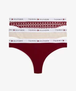 Tommy Hilfiger 3-Pack Essential Logo Waistband Thongs Gift Box