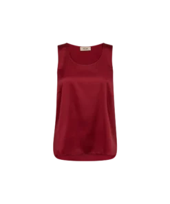 Mos Mosh Astrid Silk Tank Top Rhytmic Red