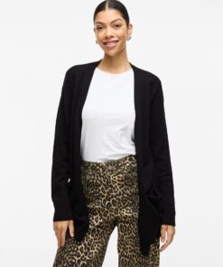 Vila Ril Open Cardigan Black