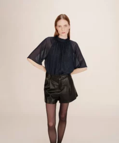 Grace & Mila Topaze Shirt Navy Lurex