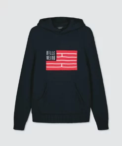 Billebeino Flag Knit Hoodie Navy
