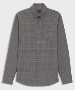 Boss Ricoplus Shirt Black Patterned
