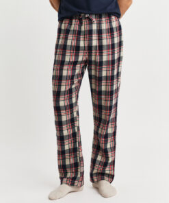 Gant Flannel Check Pajama Pants Ruby Red