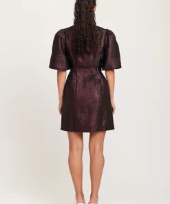 Dry Lake Rome By Night Dress Burgundy