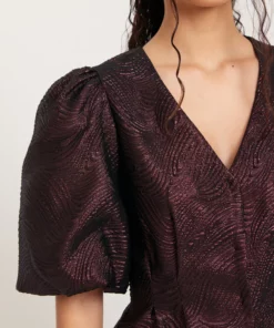 Dry Lake Rome By Night Dress Burgundy