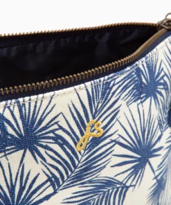 Fenella Smith Mila Washbag Blue Palm