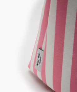 Fenella Smith Lola Washbag Stripe Candy Pink Stripe