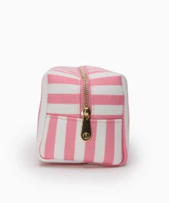 Fenella Smith Box Washbag Candy Pink Stripe