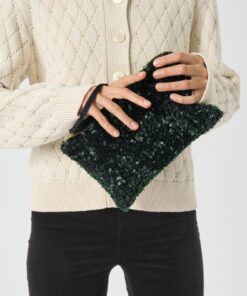 DeniaPW Sequin Bag Green