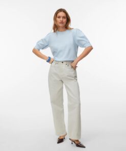 VMDOFFY 2/4 O-Neck Pullover Ga Noos Cashmere Blue