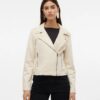 VMJOSE Short Faux Suede Jacket Ga Noos White Birch