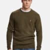 Adrian Lambswool Knit Green Melange