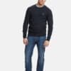 Adrian Lambswool Knit Navy Melange