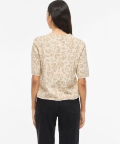 Vila Vimayas O-Neck 2/4 Kknit Super Light Natural Melan
