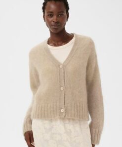 ZendayaPW Cardigan Light Camel Melange