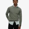 Essentials Cotton Jumper Lily Pad Green Marl