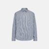 Resteröds Shirt Davis Cotton Blue with Stripes