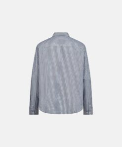 Resteröds Shirt Davis Cotton Blue with Stripes