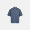 Resteröds Short Sleeved Shirt Noah Cotton Blue