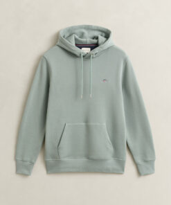 Gant Shield Hoodie Ceramic Grey