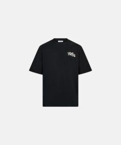 Resteröds T-shirt with Print Tas Cotton Black