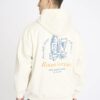 Resteröds Hoodie with Back Print Jay Cotton Off White