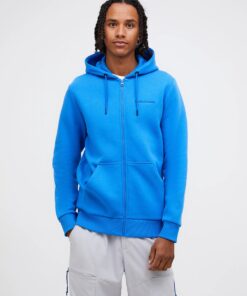 Peak Performance Original Small Logo Zip Hood Men Crisp Air Blue