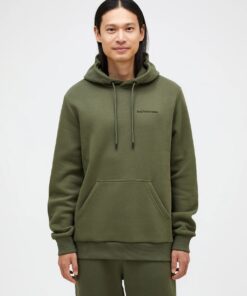 Peak Performance Original Small Logo Hood Men Pine needle