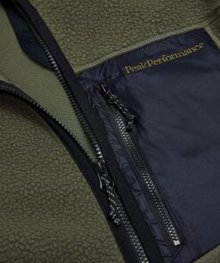 Peak Performance NatureRush Pile Zip Jacket Men Pine Needle