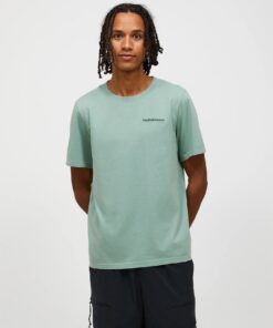 Peak Performance Original Small Logo Tee Men Green Valley