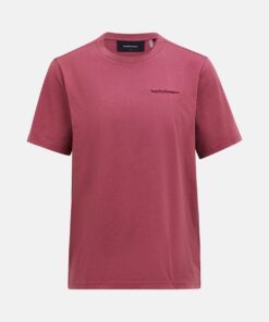 Peak Perfomance Original Small Logo Tee Men Wild Rouge