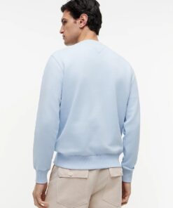 Tommy Hilfiger Flag Embroidery Crew Neck Sweatshirt Sky Blue
