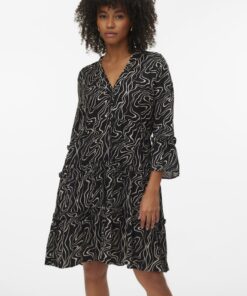 Vero Moda VMEasy Joy 3/4 Short Dress Black