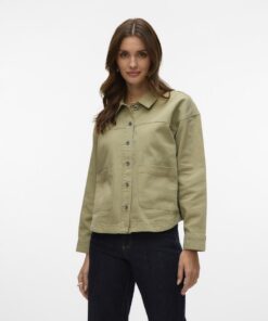 Ver Moda VMjamie Denim Shacket Laurel Wreath