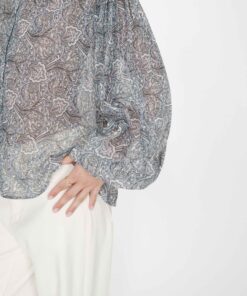 Grace & Mila Printed Blouse Vertueuse Sky