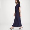 Grace & Mila Long Wrap Dress Pollen Marine